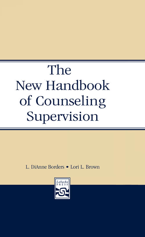 Book cover of The New Handbook of Counseling Supervision (2)