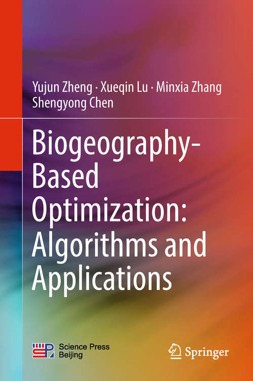 Book cover of Biogeography-Based Optimization: Algorithms and Applications