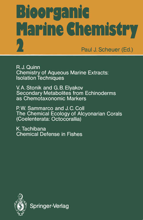 Book cover of Bioorganic Marine Chemistry (1988) (Bioorganic Marine Chemistry #2)