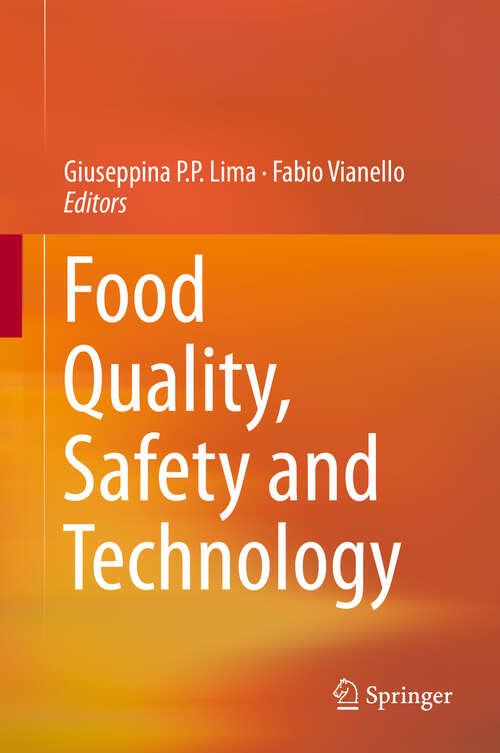 Book cover of Food Quality, Safety and Technology (2014)