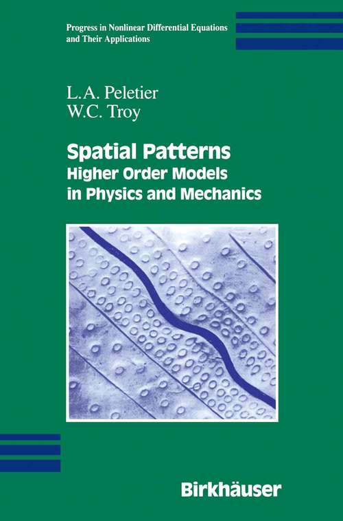 Book cover of Spatial Patterns: Higher Order Models in Physics and Mechanics (2001) (Progress in Nonlinear Differential Equations and Their Applications #45)