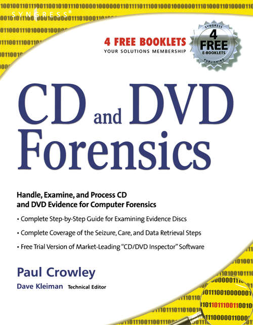 Book cover of CD and DVD Forensics