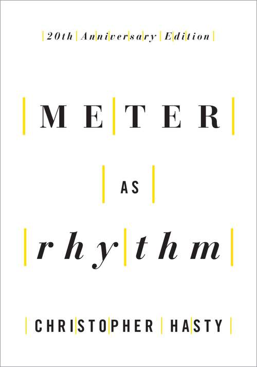 Book cover of Meter as Rhythm: 20th Anniversary Edition