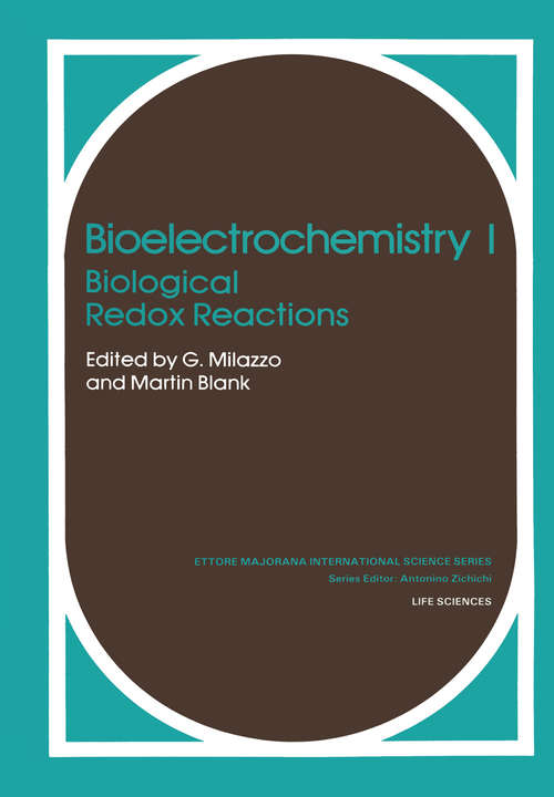 Book cover of Bioelectrochemistry I: Biological Redox Reactions (1983) (Studies in Public Choice)