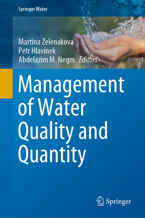 Book cover of Management of Water Quality and Quantity (1st ed. 2020) (Springer Water)