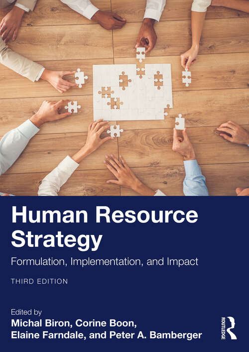 Book cover of Human Resource Strategy: Formulation, Implementation, and Impact