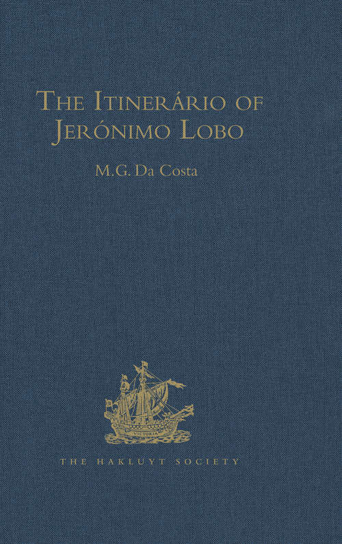 Book cover of The Itinerário of Jerónimo Lobo (Hakluyt Society, Second Series)