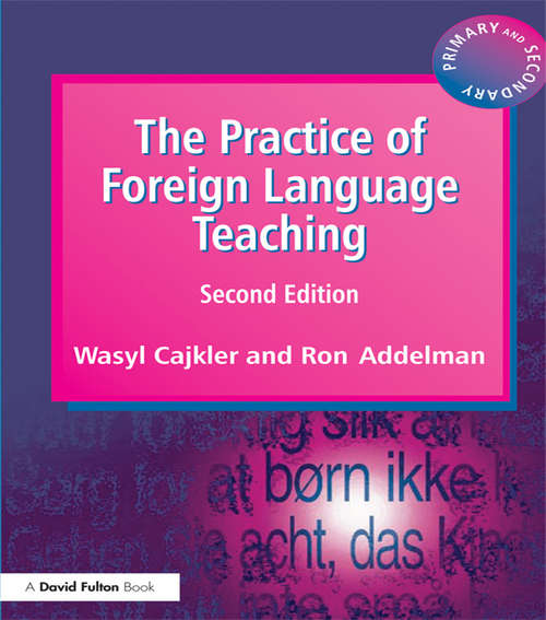 Book cover of The Practice of Foreign Language Teaching