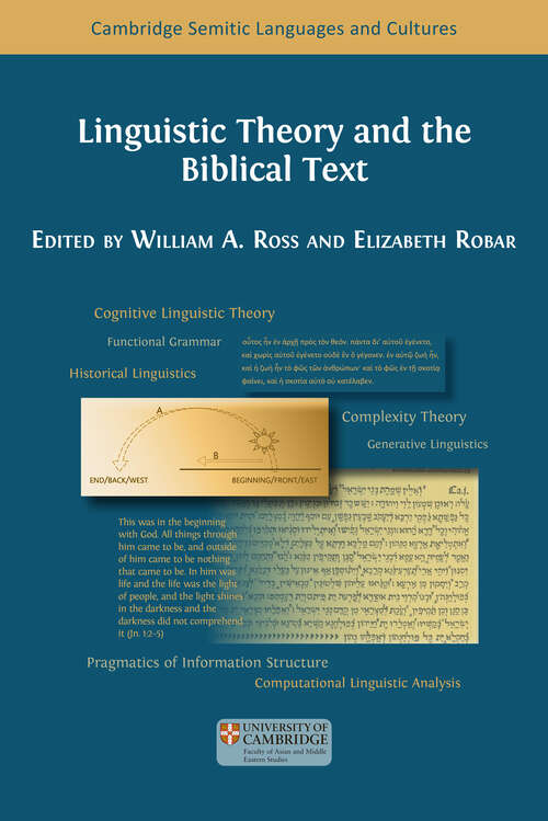 Book cover of Linguistic Theory and the Biblical Text: (pdf)
