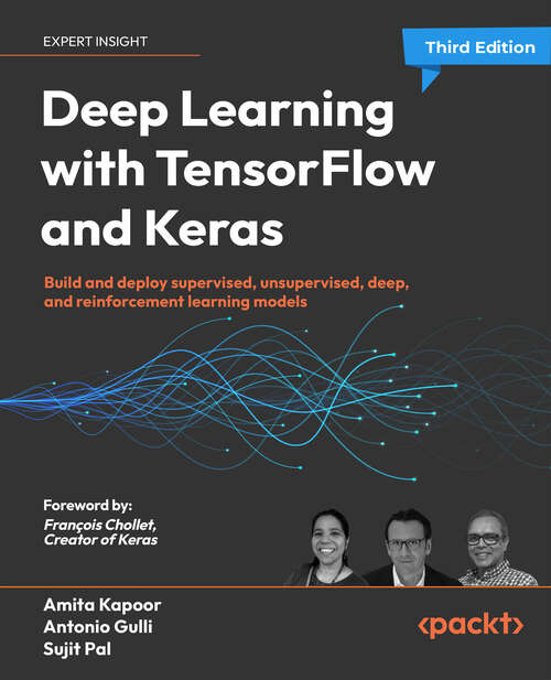 Book cover of Deep Learning With Tensorflow And Keras: Build And Deploy Supervised, Unsupervised, Deep, And Reinforcement Learning Models (3)