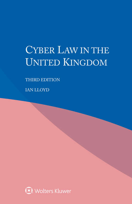 Book cover of Cyber Law in the United Kingdom (3)