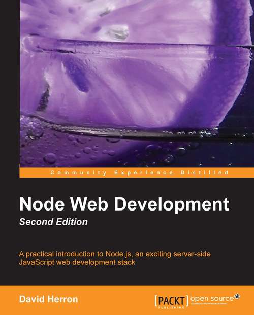 Book cover of Node Web Development