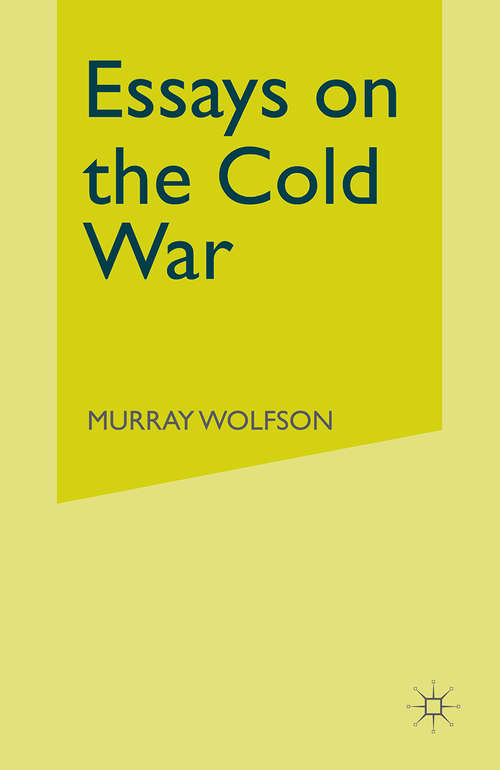 Book cover of Essays on the Cold War (1st ed. 1992)