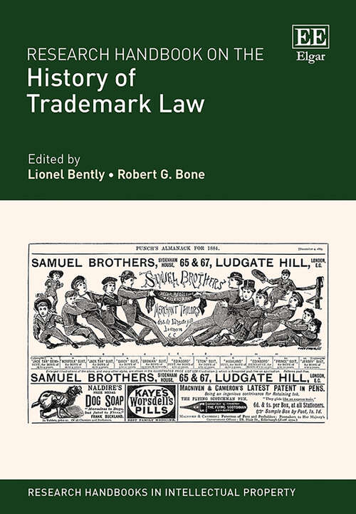 Book cover of Research Handbook on the History of Trademark Law (Research Handbooks in Intellectual Property series)