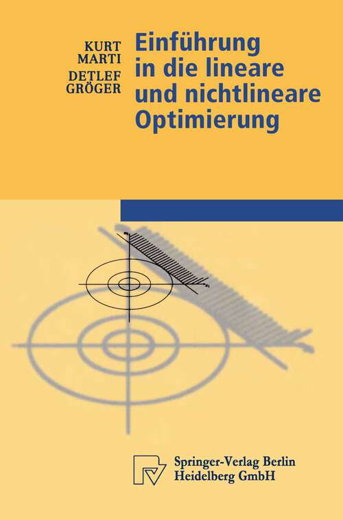 Book cover of Einführung in die lineare und nichtlineare Optimierung (2000) (Physica-Lehrbuch)