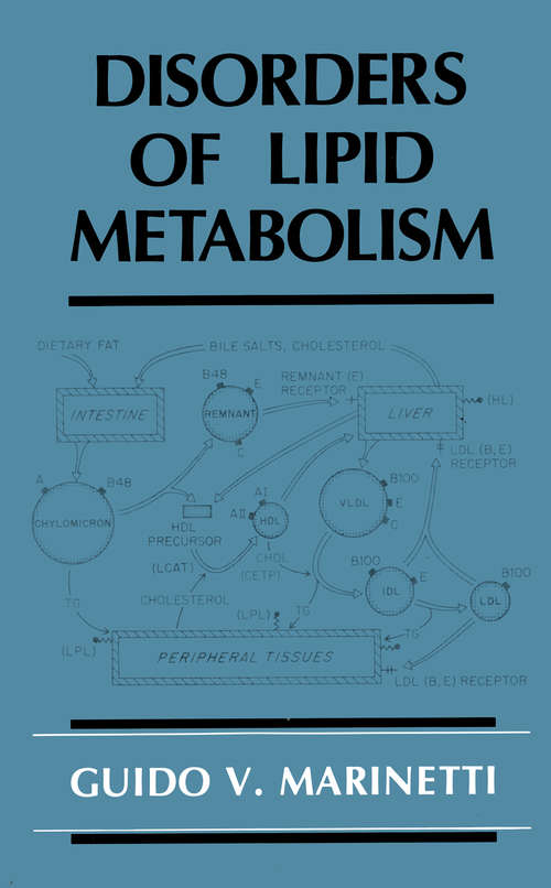 Book cover of Disorders of Lipid Metabolism (1990)