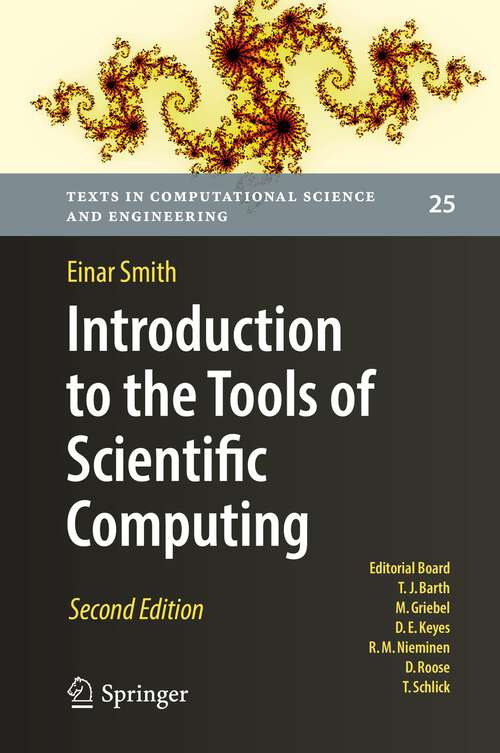 Book cover of Introduction to the Tools of Scientific Computing (2nd ed. 2022) (Texts in Computational Science and Engineering #25)