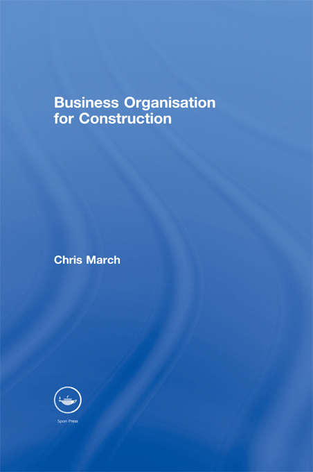 Book cover of Business Organisation for Construction