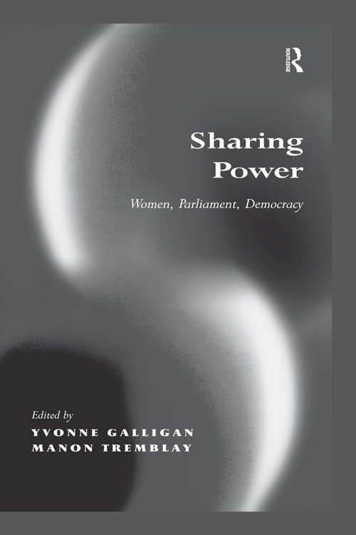 Book cover of Sharing Power: Women, Parliament, Democracy