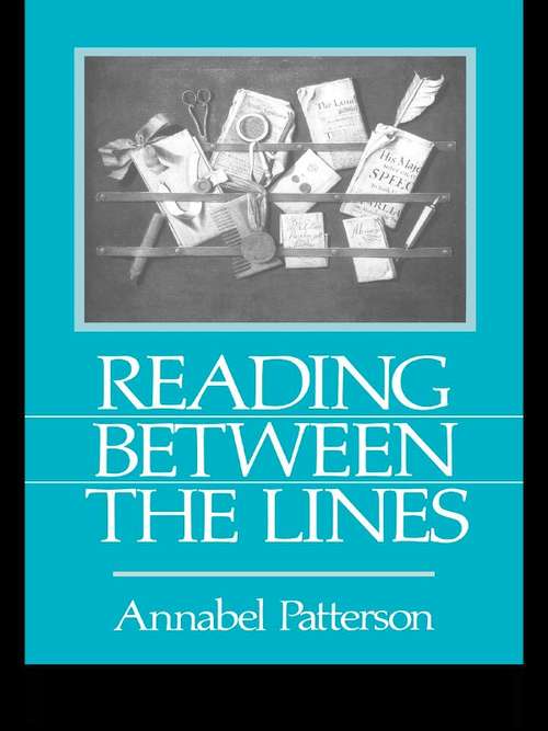 Book cover of Reading Between the Lines