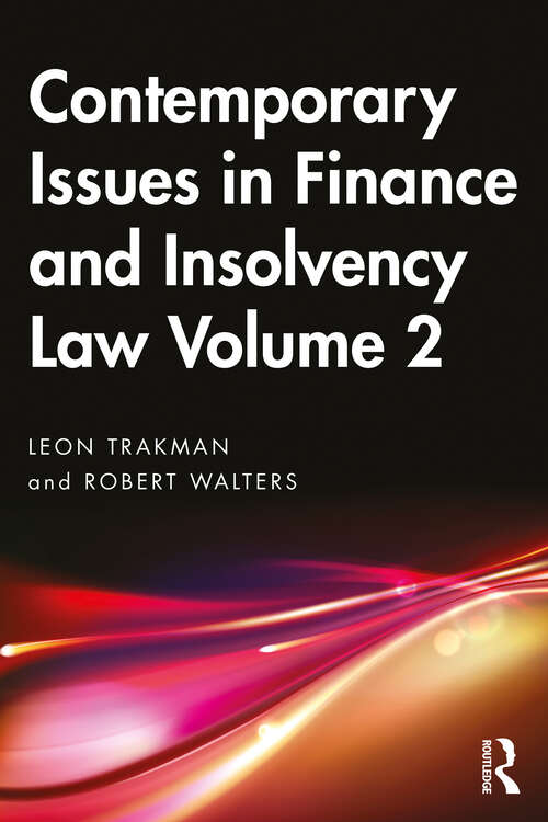 Book cover of Contemporary Issues in Finance and Insolvency Law Volume 2