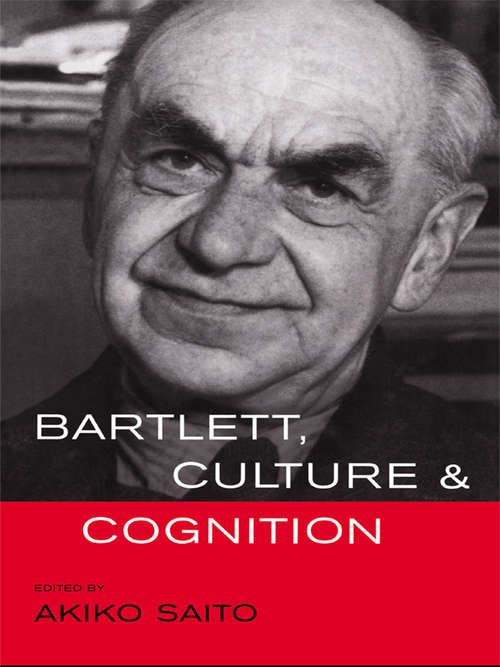 Book cover of Bartlett, Culture and Cognition