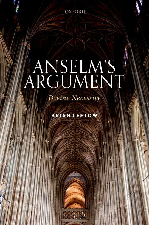 Book cover of Anselm's Argument: Divine Necessity