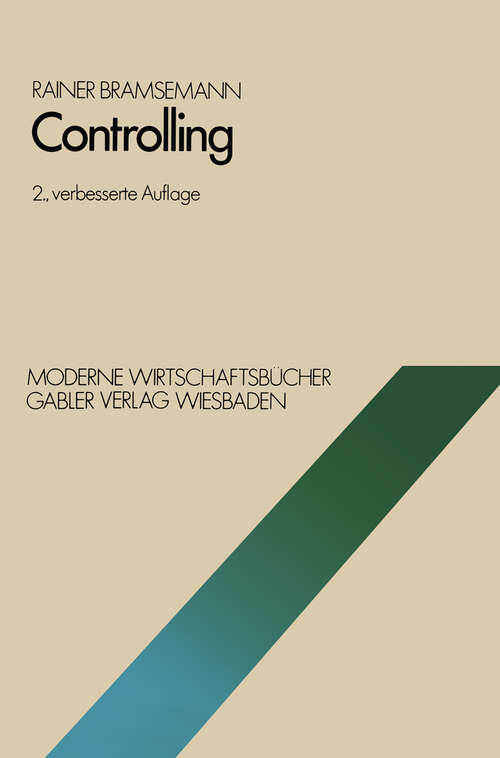 Book cover of Controlling (2. Aufl. 1980) (Moderne Wirtschaftsbücher #9)