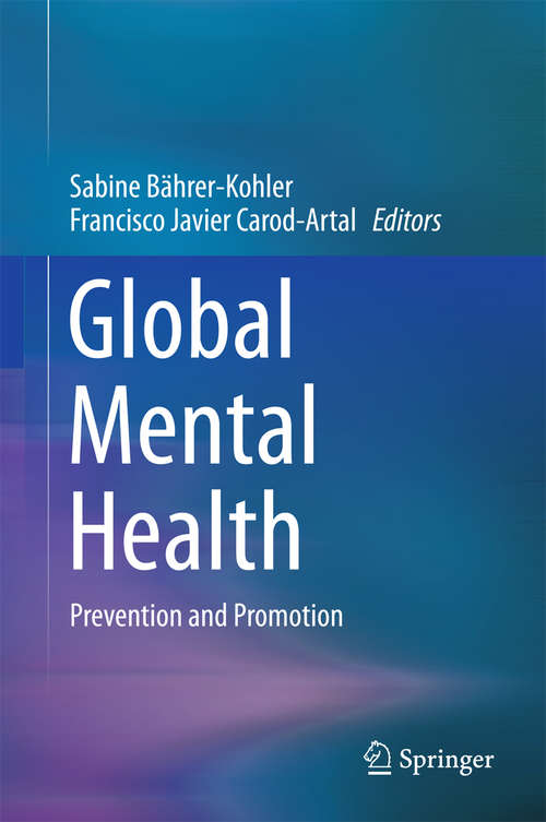 Book cover of Global Mental Health: Prevention and Promotion