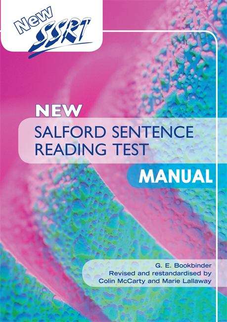 Book cover of New Salford Sentence Reading Test - Manual (PDF) (Salford Sentence Reading Test Ser.)