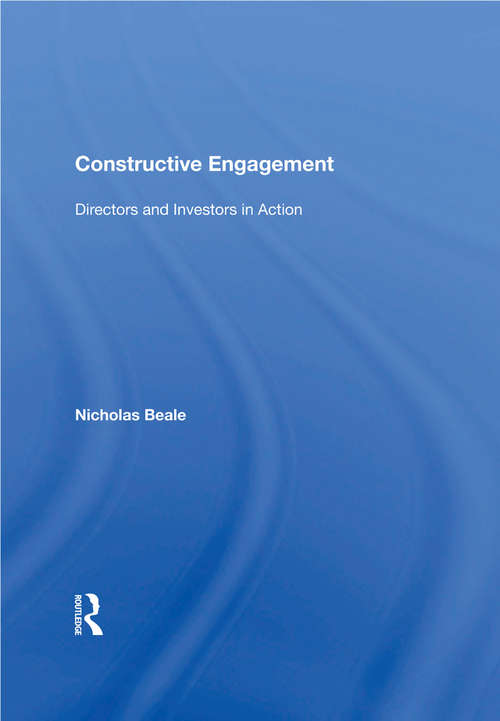 Book cover of Constructive Engagement: Directors and Investors in Action