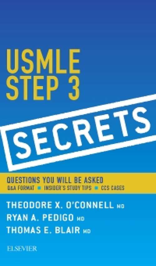 Book cover of USMLE Step 3 Secrets E-Book (Secrets)