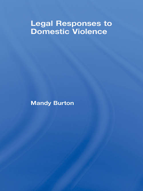 Book cover of Legal Responses To Domestic Violence (PDF)