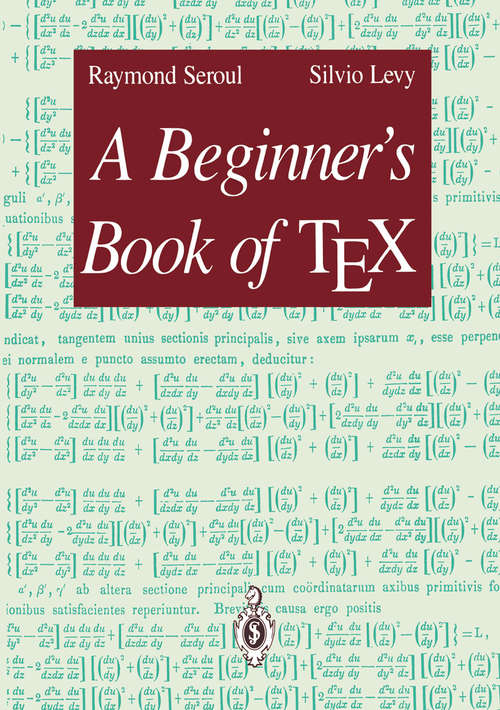 Book cover of A Beginner’s Book of TEX (1991)