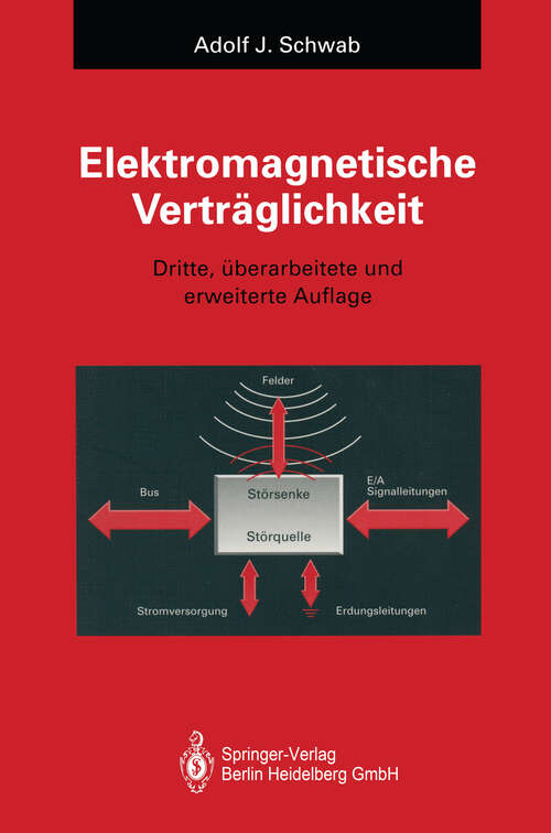 Book cover of Elektromagnetische Verträglichkeit (3. Aufl. 1994)