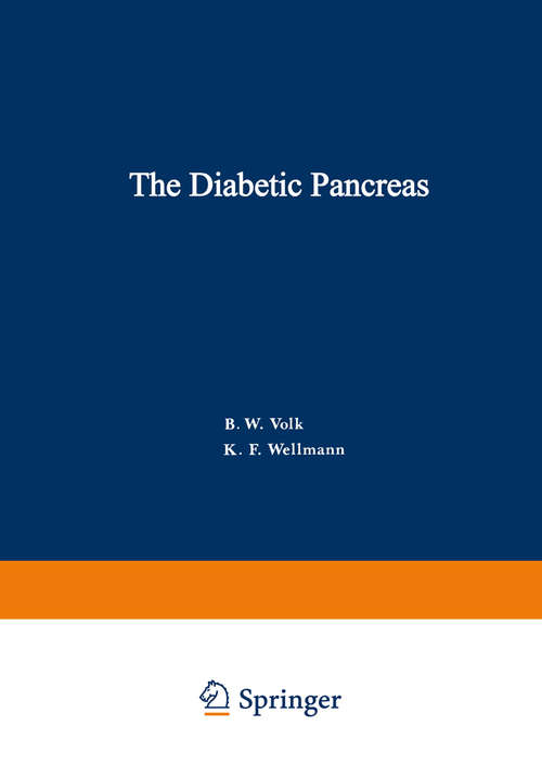 Book cover of The Diabetic Pancreas (1977)