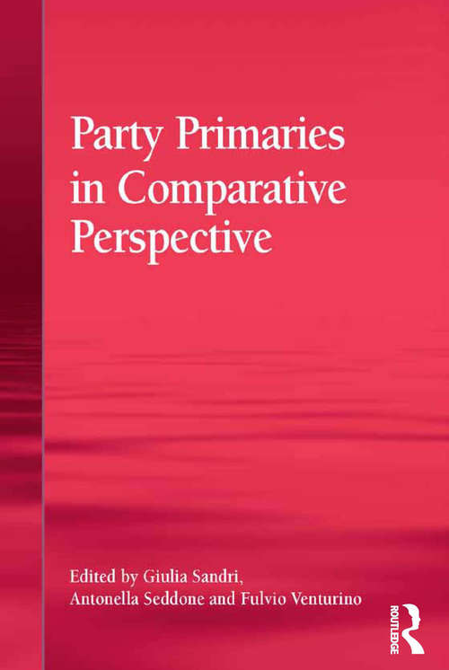 Book cover of Party Primaries in Comparative Perspective