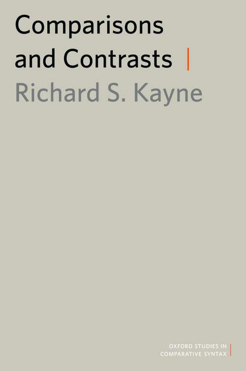 Book cover of Comparisons And Contrasts