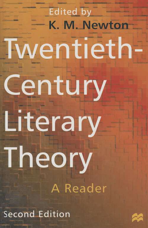 Book cover of Twentieth-Century Literary Theory: A Reader (2nd ed. 1997)