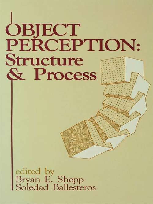 Book cover of Object Perception: Structure and Process