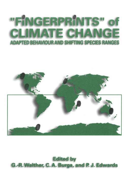 Book cover of “Fingerprints” of Climate Change: Adapted Behaviour and Shifting Species Ranges (2001)