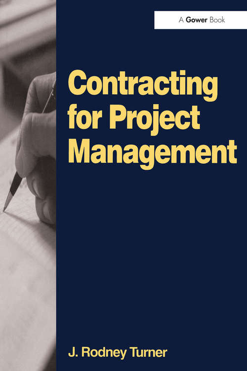 Book cover of Contracting for Project Management