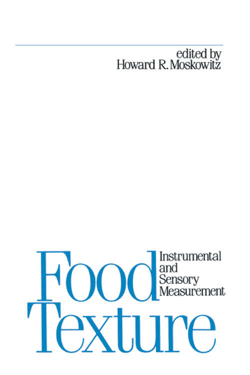 Book cover of Food Texture