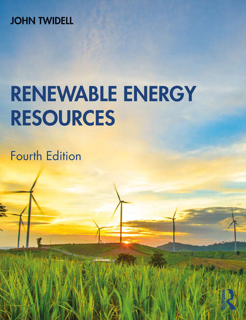 Book cover of Renewable Energy Resources (4)