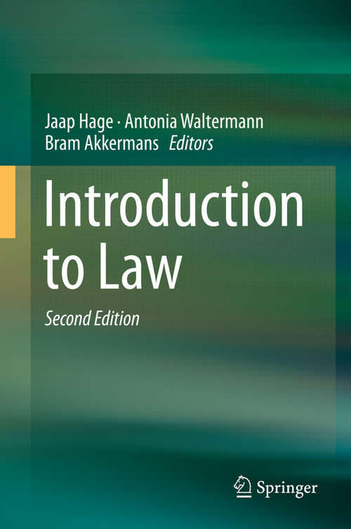 Book cover of Introduction to Law