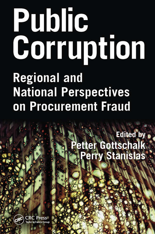Book cover of Public Corruption: Regional and National Perspectives on Procurement Fraud