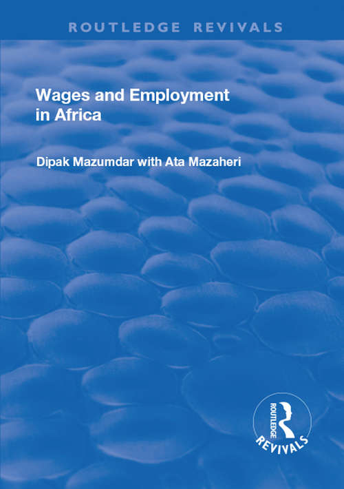 Book cover of Wages and Employment in Africa (Routledge Revivals)