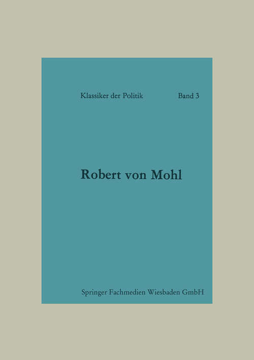 Book cover of Politische Schriften (1966) (Klassiker der Politik)