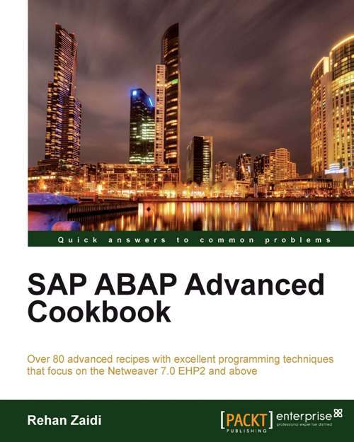 Book cover of SAP ABAP Advanced Cookbook