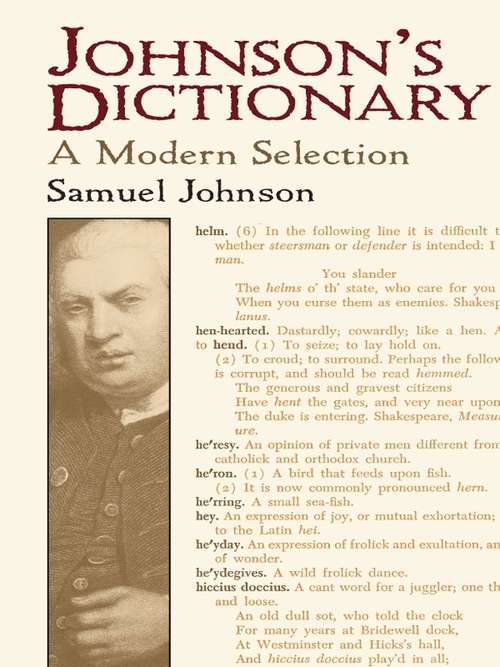 Book cover of Johnson's Dictionary: A Modern Selection